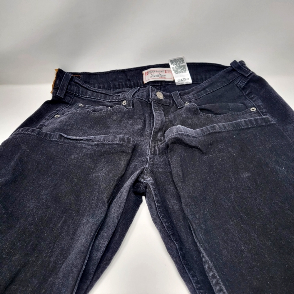 Levis Strauss Signature Jeans Stretch Bootcut Womens Size 14 Long - Picture 3 of 8